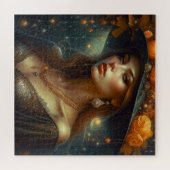 Puzzle Belle femme en Casquette Ethereal Ai Art (Horizontal)