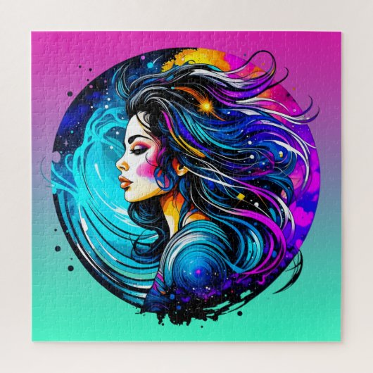 Puzzle Belle Femme Ethérée N'Arrête Jamais De Rêver (Vertical)