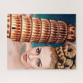 Puzzle Belle femme penchée tour de l'art abstrait pise (Horizontal)