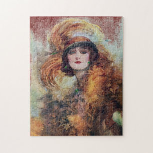 Puzzle Belle femme Portrait Vintage
