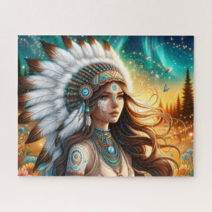 Puzzle Belle femme spirituelle amérindienne