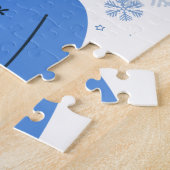 Puzzle Belle fille Bonjour hiver (Côté)