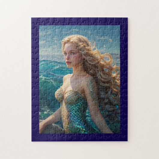 Puzzle Belle fille de sirène dans l'océan (Vertical)