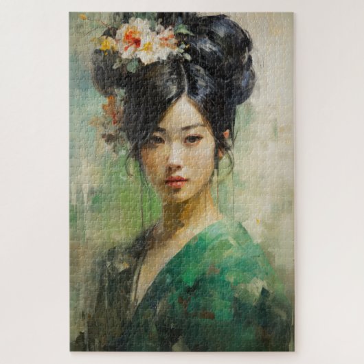 Puzzle Belle fille japonaise (Vertical)