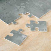 Puzzle Belle Fleur Blanche - Peinture d'Art Blanc Noir (Côté)