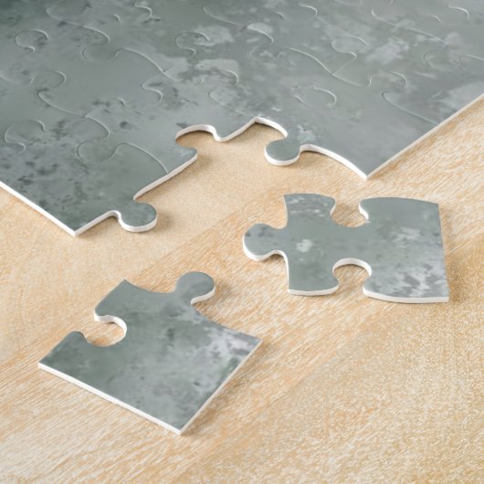 Puzzle Belle Fleur Blanche - Peinture d'Art Blanc Noir (Côté)