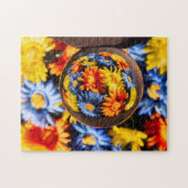 Puzzle Belle Fleur Orb Colorée Reflection (Horizontal)