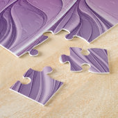 Puzzle Belle Fleur rose moderne Fractal Art Abstrait (Côté)