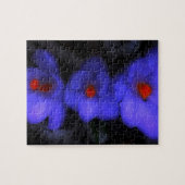 Puzzle Belle floraison de crocus bleu pourpre (Horizontal)