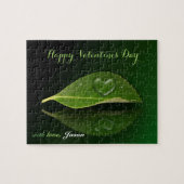 Puzzle Belle gouttelette d'eau en forme de coeur sur la f (Horizontal)