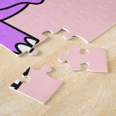 Puzzle Belle Illustration D'Un Tricératops. (Côté)