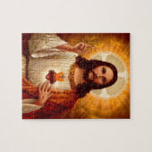 Puzzle Belle image religieuse Sacré Coeur de Jésus (Horizontal)