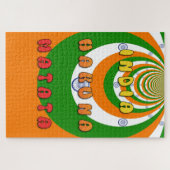 Puzzle Belle Inde couleurs drapeau national Hakuna Matata (Horizontal)