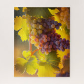 Puzzle Belle lumière du soleil sur les raisins de vignobl (Vertical)