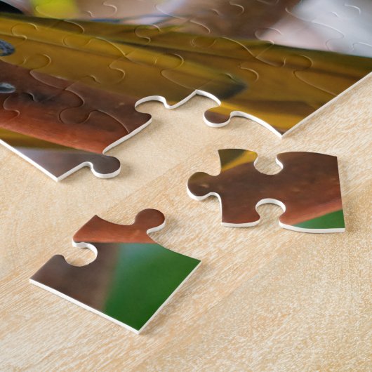 Puzzle Belle Macaw Bleue et Or (Côté)