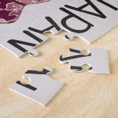 Puzzle Belle main de ventilateur Sakura illustrée Japon (Côté)