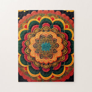 Puzzle Belle Mandala colorée