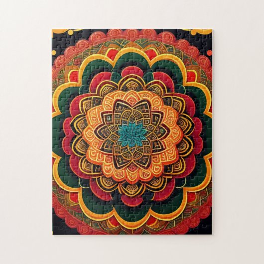Puzzle Belle Mandala colorée (Vertical)