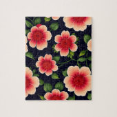 Puzzle Belle motifs floraux mignonne rose et rouge Fleurs (Vertical)