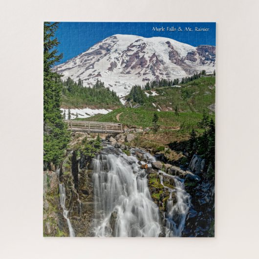 Puzzle Belle Myrtle Falls & Mont Rainier (Vertical)