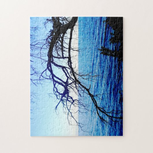 Puzzle Belle Mystic Old Tree Ocean Beach Scène Bleu (Vertical)