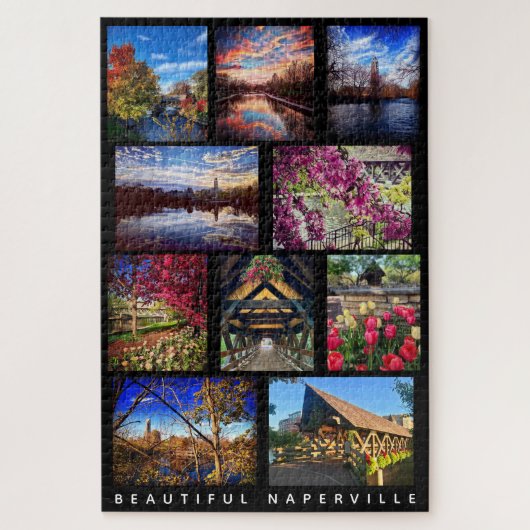 Puzzle Belle Naperville - 10 Scènes Autour De La Ville (Vertical)