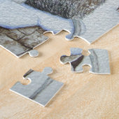 Puzzle Belle neige de la scène de la souris pour Noël (Côté)