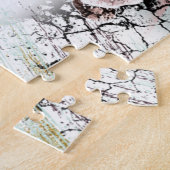 Puzzle Belle orchidée stylisée à fleurs (Côté)