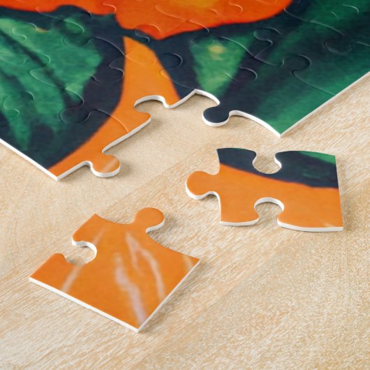 Puzzle Belle peinture à fleurs tropicales art toile pri (Côté)