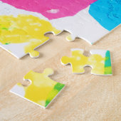Puzzle Belle peinture abstraite colorée (Côté)