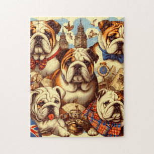 Puzzle Belle peinture anglaise de Bulldog