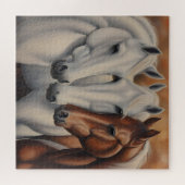 Puzzle Belle peinture de chevaux (Horizontal)
