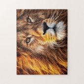 Puzzle Belle peinture de visage de Lion (Vertical)
