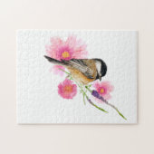 Puzzle Belle peinture en noir de poulet (Horizontal)