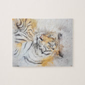 Puzzle Belle peinture sur tigre du Bengale (Horizontal)