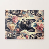 Puzzle Belle peinture Vintage de Bulldog (Horizontal)