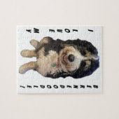 Puzzle Belle photo de Birdie le chien Bernedoodle (Horizontal)