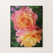 Puzzle Belle photo rose rose et orange (Vertical)