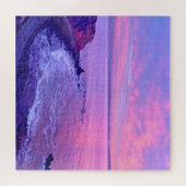 Puzzle Belle photo rose violet bleu océan superbe (Horizontal)