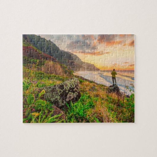 Puzzle Belle plage Hawaii | Sun Sand & Green Paradise (Horizontal)
