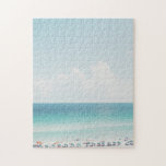 Puzzle Belle plage Photographie Cool Blue Ocean Skies<br><div class="desc">Une photo amusante représentant une journée à la plage avec ciel bleu vif et eau turquoise claire.</div>