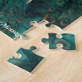 Puzzle Belle robe de paon Boho femme (Côté)