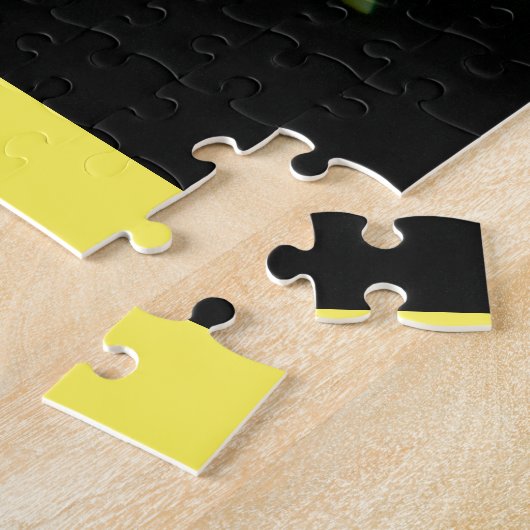 Puzzle Belle rose jaune (Côté)