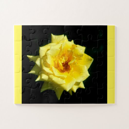 Puzzle Belle rose jaune (Horizontal)