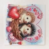 Puzzle Belle Saint Valentin Porcupines (Horizontal)