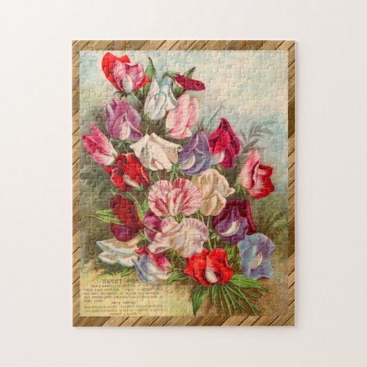 Puzzle Belle semence de fleurs victoriennes Paquet de sem (Vertical)