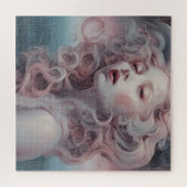 Puzzle Belle Sirène De Cheveux Rose (Horizontal)