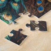Puzzle Belle Splendor Majestic : Le Peacock Boho (Côté)
