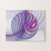 Puzzle Belle Swing Moderne Art Fractal Abstrait Rose (Horizontal)