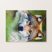 Puzzle Belle tête de loup Peinture (Horizontal)